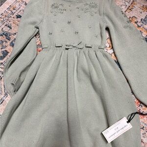 cupcakes & cashmere Kids Casual Dress in Sage Green